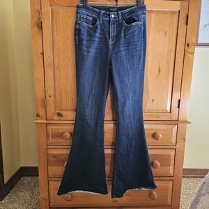Judy Blue Jeans Flare High Rise Dark Wash 9/29 Tall